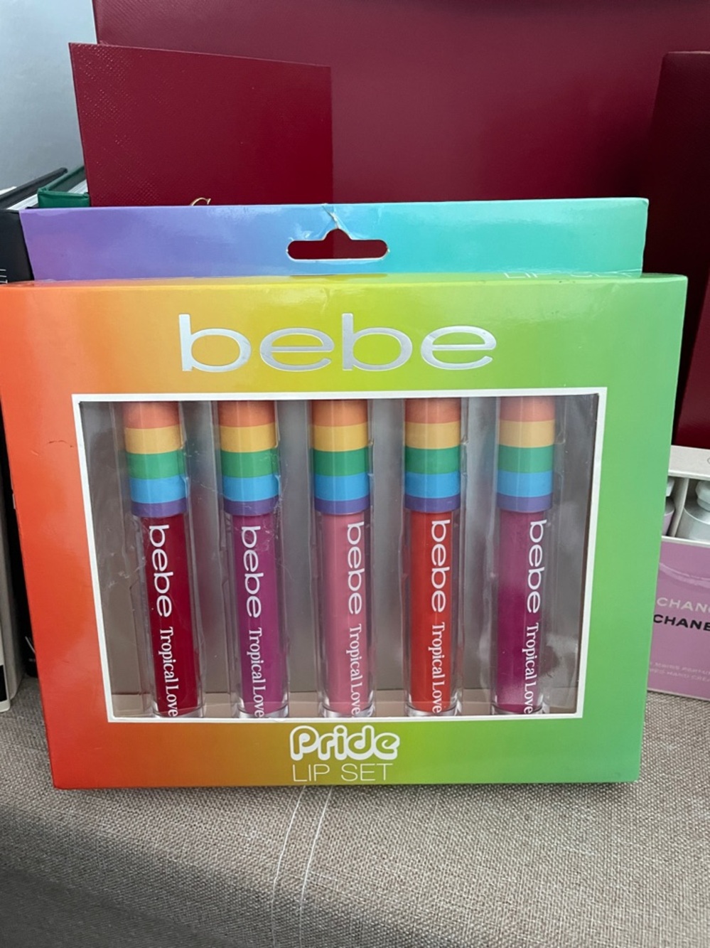 ✨bebe Rainbow Pride Lip Gloss Set✨NEW
